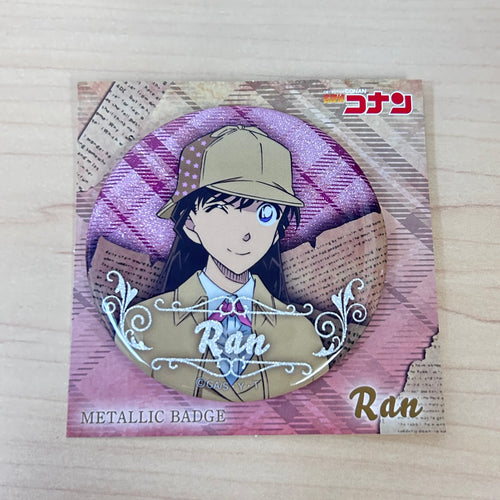 Detective Conan Metallic Can Badge - Ran