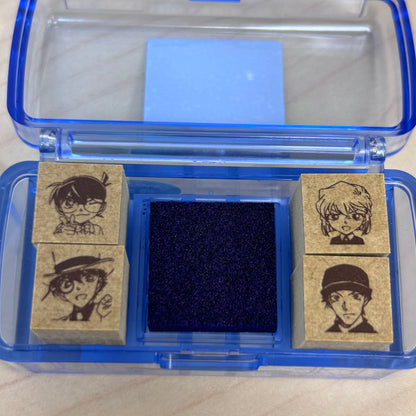 Detective Conan Mini Stamp Set (Conan & Kid) - The Scarlet Bullet "Movie Edition”