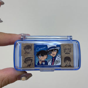 Detective Conan Mini Stamp Set (Conan & Kid) - The Scarlet Bullet "Movie Edition”