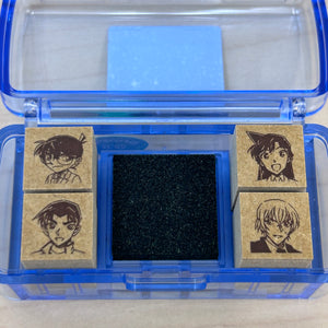 Detective Conan Mini Stamp Set (Conan & Heiji) - The Scarlet Bullet "Movie Edition”