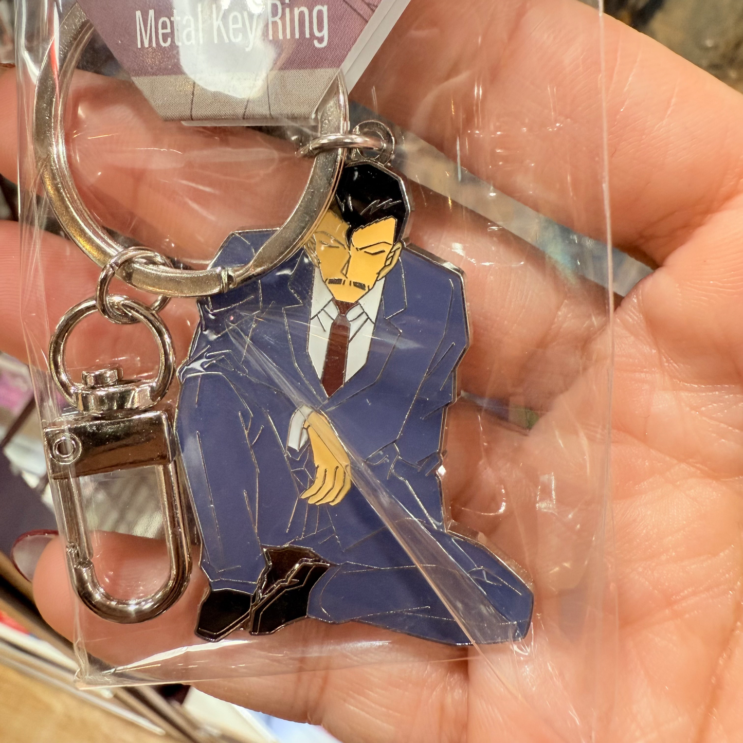 Detective Conan Metal Key Ring (Kogoro Mouri)