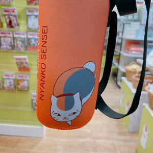 Natsume Yuujinchou Nyanko Sensei Soft Bottle Case with Shoulder Strap