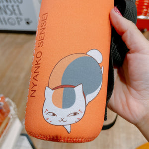 Natsume Yuujinchou Nyanko Sensei Soft Bottle Case with Shoulder Strap