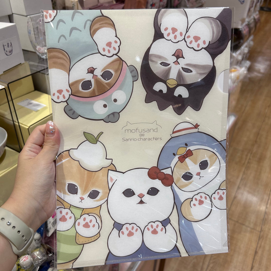 Mofusand x Sanrio Characters A4 Clear File