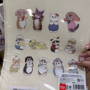 Mofusand x Sanrio Characters A4 Clear File