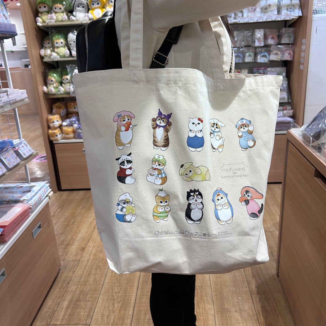 Mofusand x Sanrio Characters Large Size Tote Bag