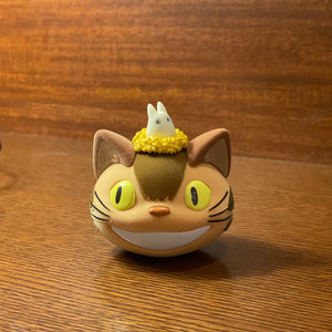 Collectible Totoro Cat Bus Head Figure with Random Totoro Ring - Ghibli Studio Limited Edition