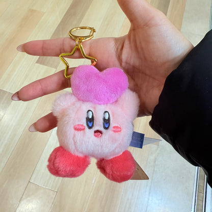 Mini Mofu Kirby Mascot Keychain