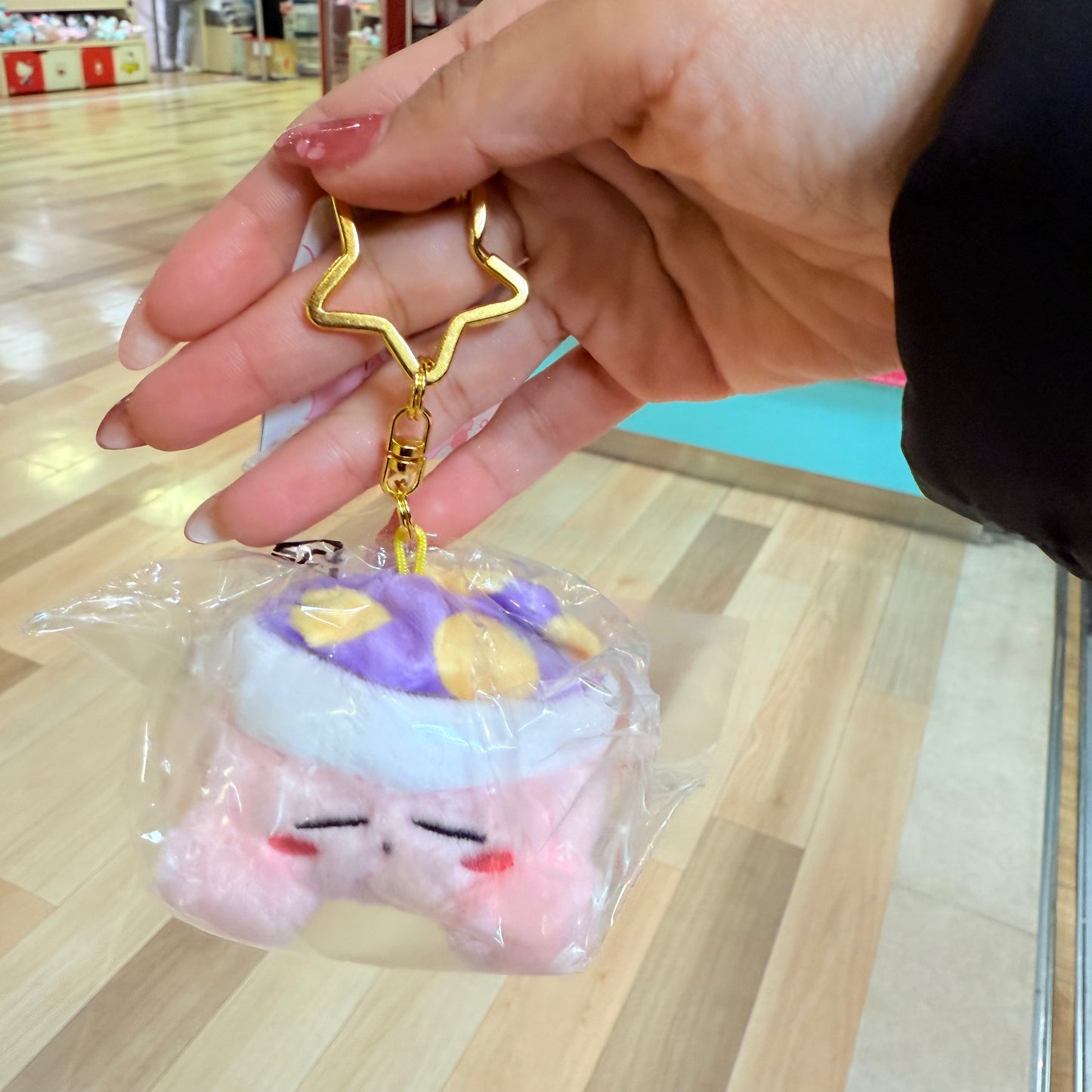 Mini Mofu Kirby Mascot Keychain