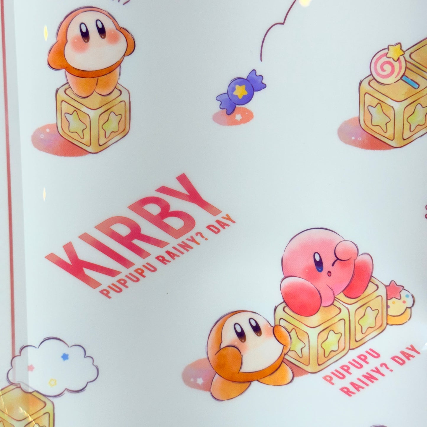 Kirby Rainy Day A4 Pocket Clear File