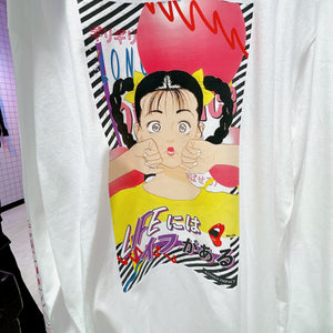 Harajuku Brand - Old Anime Collaboration Series - Long Sleeve Shirt (Free Size) - Limited Edition