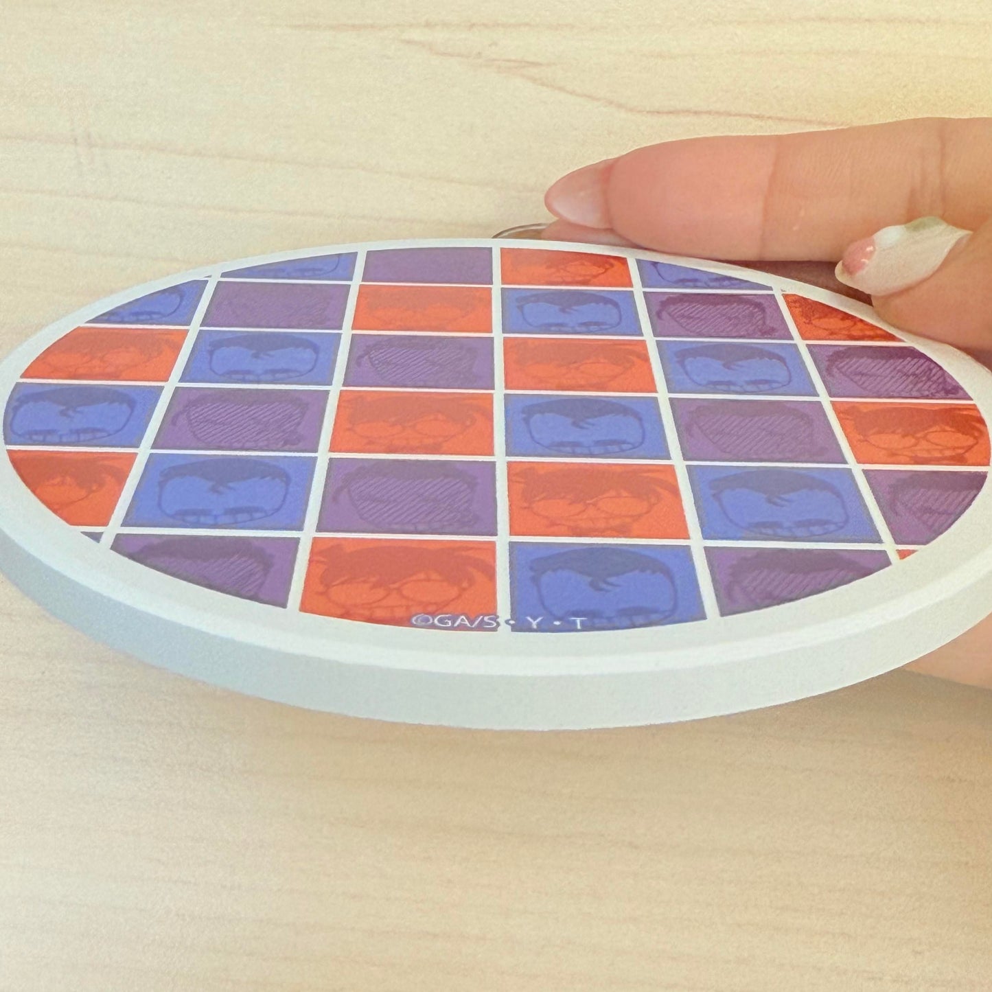 Detective Conan Absorbent Coaster Conan & Kogorou & Yamato