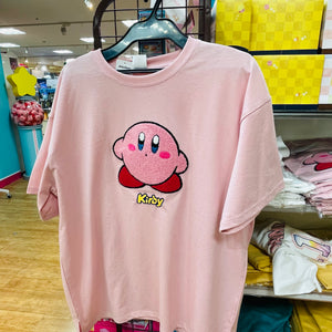 Kirby Embroidered T-shirt Light Pink (M & L Size)