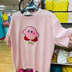 Kirby Embroidered T-shirt Light Pink (M & L Size)