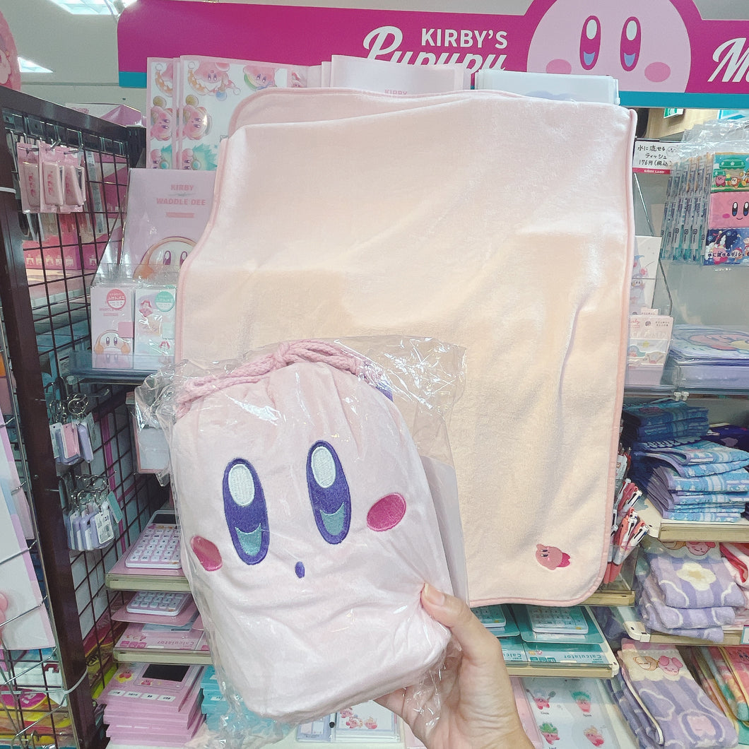 Kirby Face Back & Small Blanket Set (Size: H70 X W100cm)