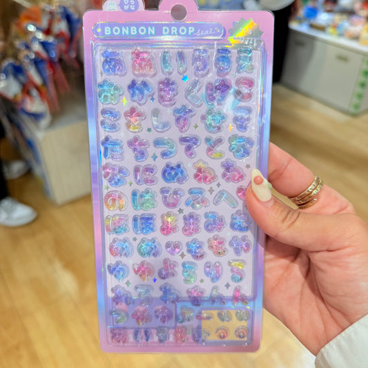 Bonbon Drop 3D  Sticker for DIY Iphone Cover Design (Japanese Hiragana)