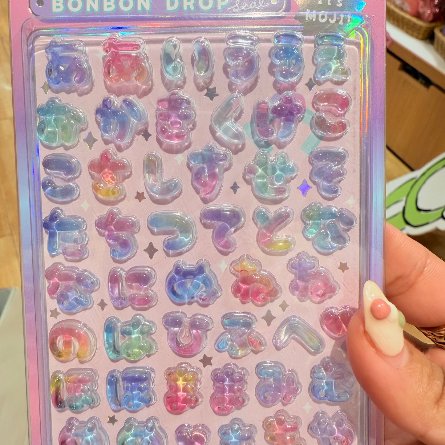 Bonbon Drop 3D  Sticker for DIY Iphone Cover Design (Japanese Hiragana)