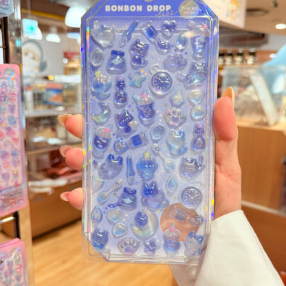 Bonbon Drop 3D Sticker for DIY Iphone Cover Design (Cat)