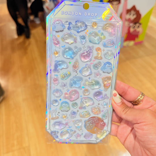 Bonbon Drop 3D Sticker for DIY Iphone Cover Design (Sea Life)