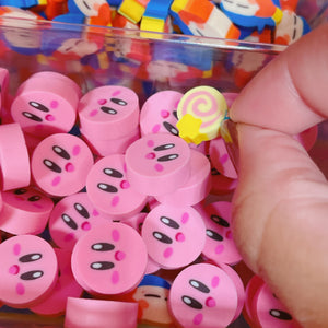 Make your Kirby Erasers Keychain Set (Erasers are Random)