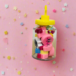 Kirby Mini Eraser Bottle Keychain