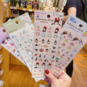 Ghibli Characters Schedule Seal Stickers (Spirited Away)