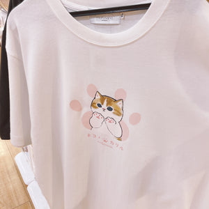 Mofusand T-shirt Free Size (Cat Hand)