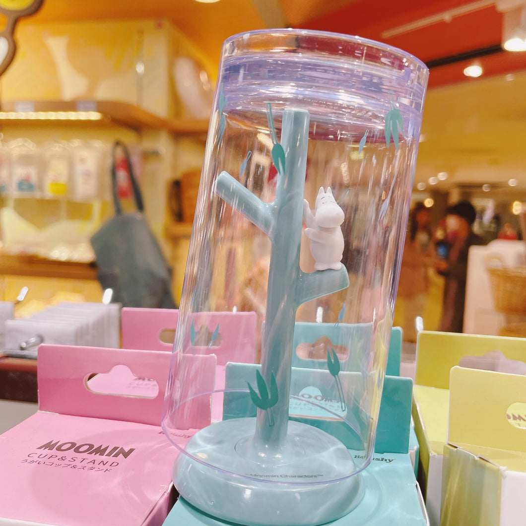 Moomin Plastic Cup & Stand Set (Moomintroll)