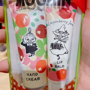 Moomin Hand Cream & Lip Balm Set (Lingonberry Jam)