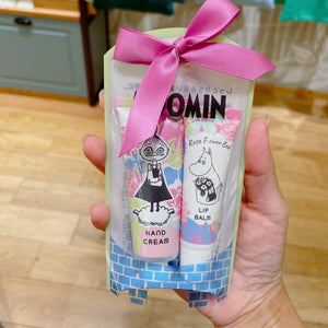 Moomin Hand Cream & Lip Balm Set (Rose Flower Bed)