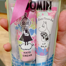 قم بتحميل الصورة في عارض الصور، Moomin Hand Cream &amp; Lip Balm Set (Rose Flower Bed)