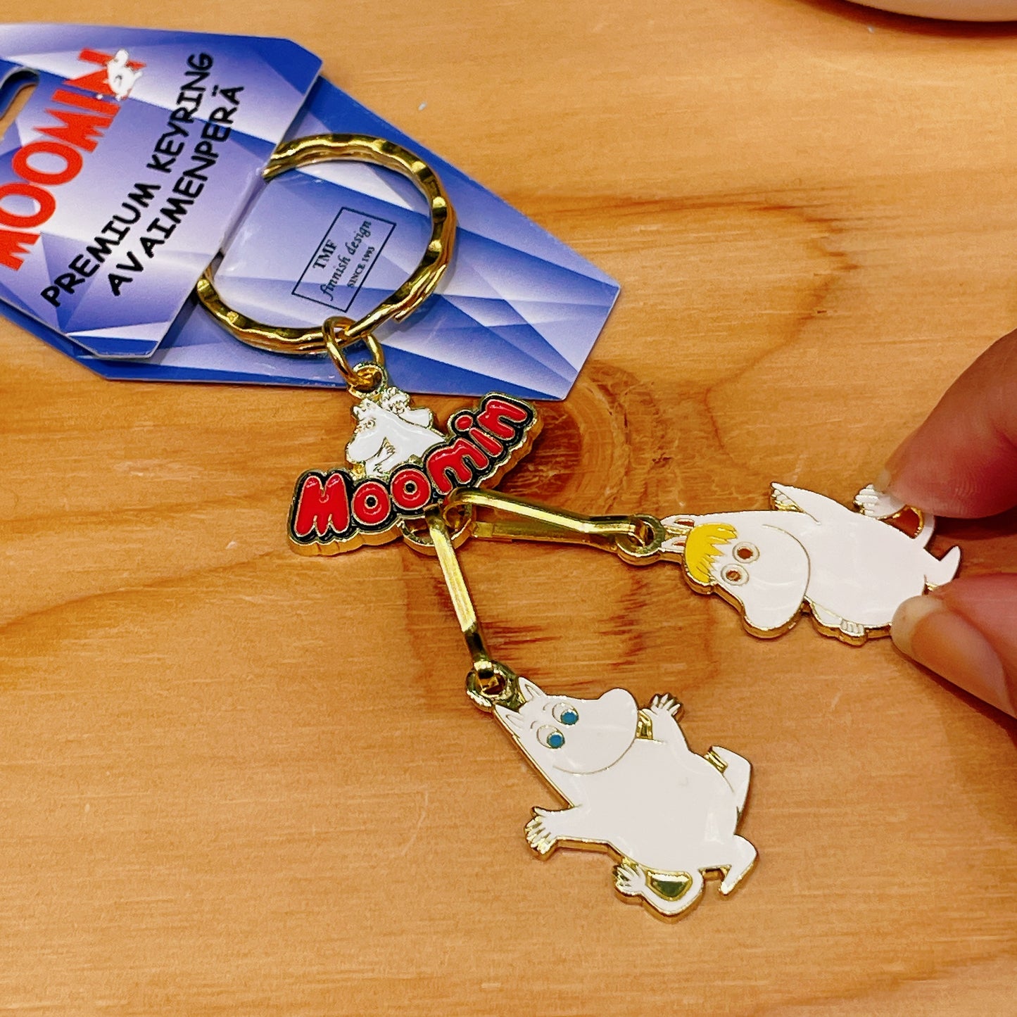 Moomin Keychain (Moomintroll & Snorkmaiden)