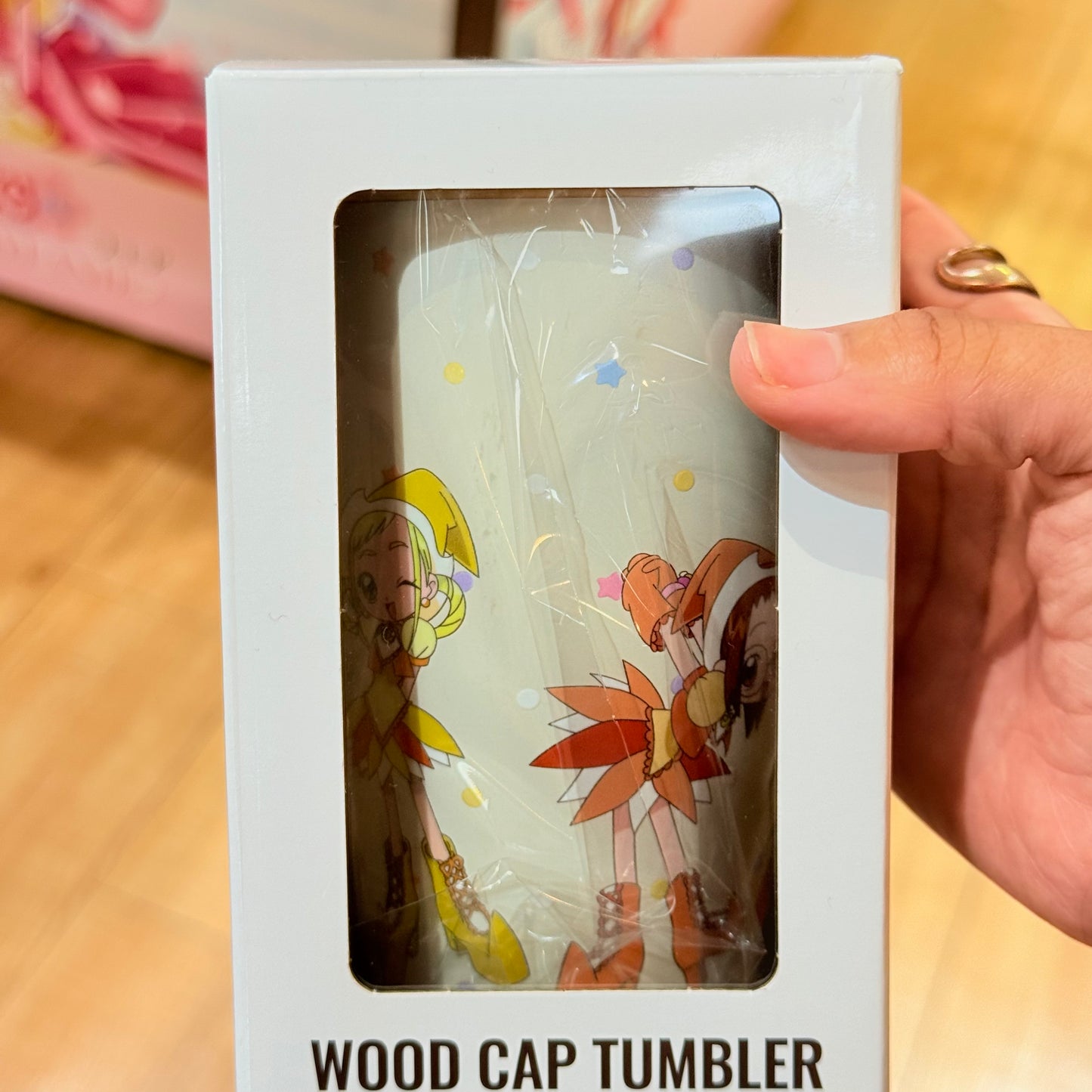 Ojamajo Doremi Stainless Steel Tumbler with Wooden Lid - Doremi Official Store