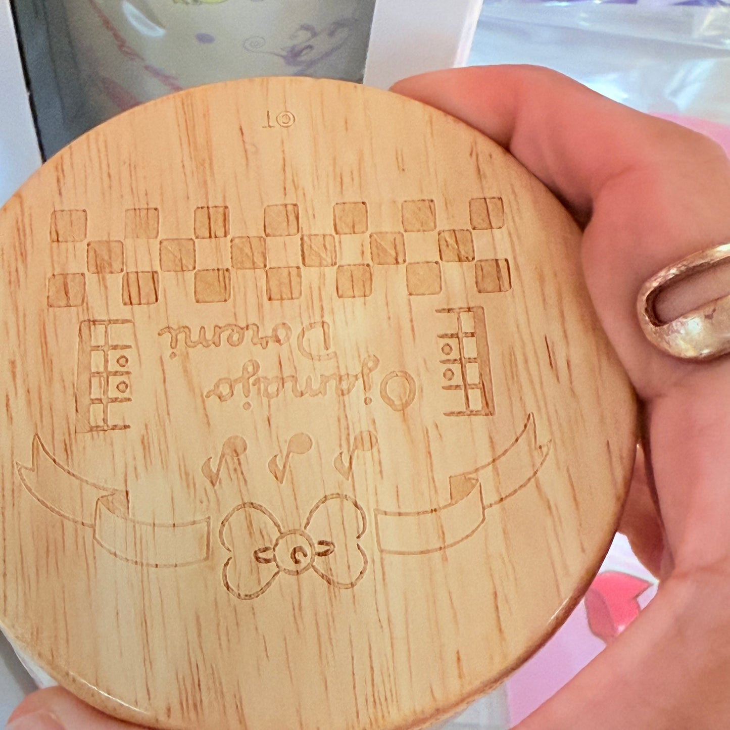 Ojamajo Doremi Stainless Steel Tumbler with Wooden Lid - Doremi Official Store