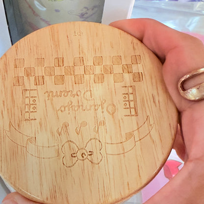 Ojamajo Doremi Stainless Steel Tumbler with Wooden Lid - Doremi Official Store