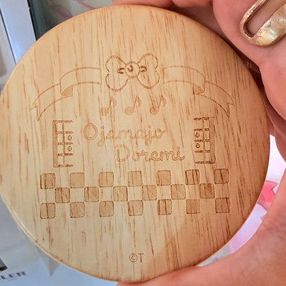 Ojamajo Doremi Stainless Steel Tumbler with Wooden Lid - Doremi Official Store