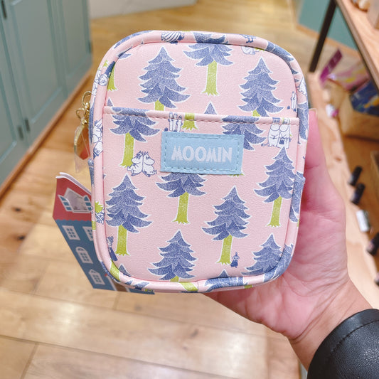 Moomin Leather Pouch (Pink)