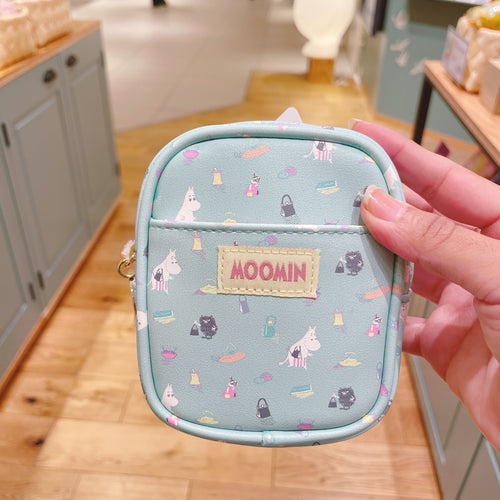 Moomin Leather Pouch (Blue)