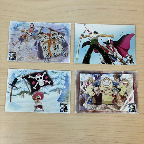 ONE PIECE Memorial 4 Post Cards Set  (Type D) - Mugiwara Store Limited Edition