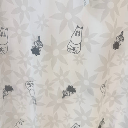 Moomin Character Oversized T-Shirt – Unisex Flocked Print Cotton Tee - Yorozuya Store
