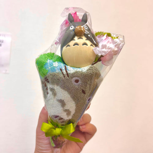 Totoro Gift Set (Figure & Hand Towel & Sakura Flower) - Studio Ghibli