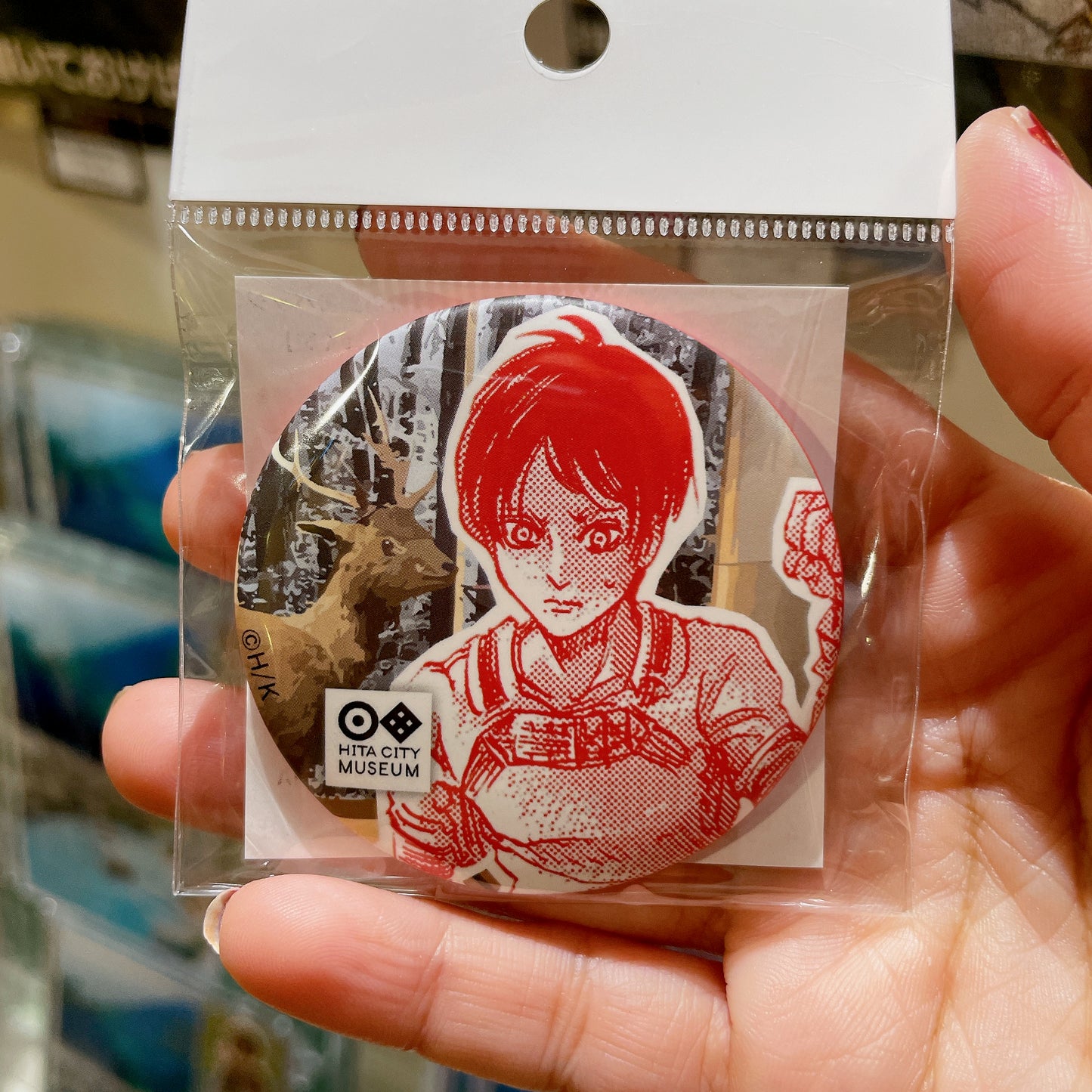 Attack on Titan Can Badge - Hita City Museum Limited Design