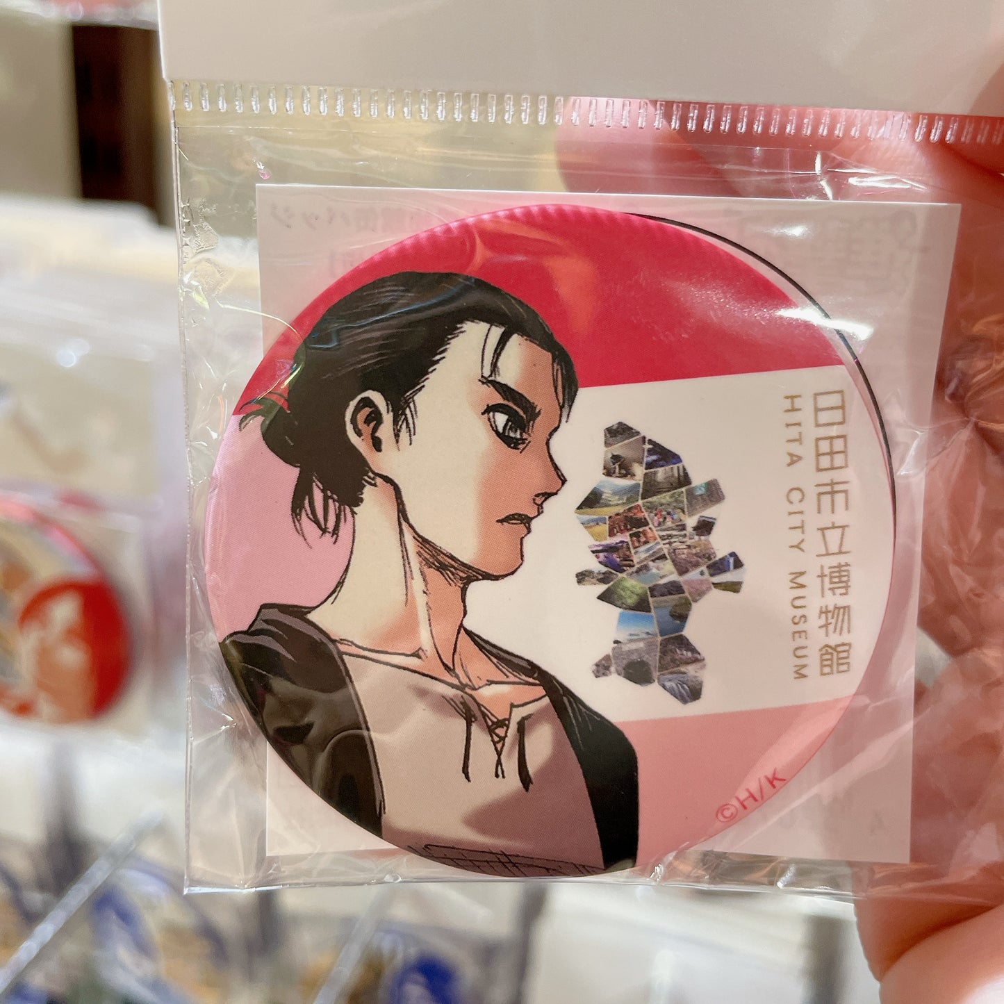 Attack on Titan Can Badge - Hita City Museum Limited Design