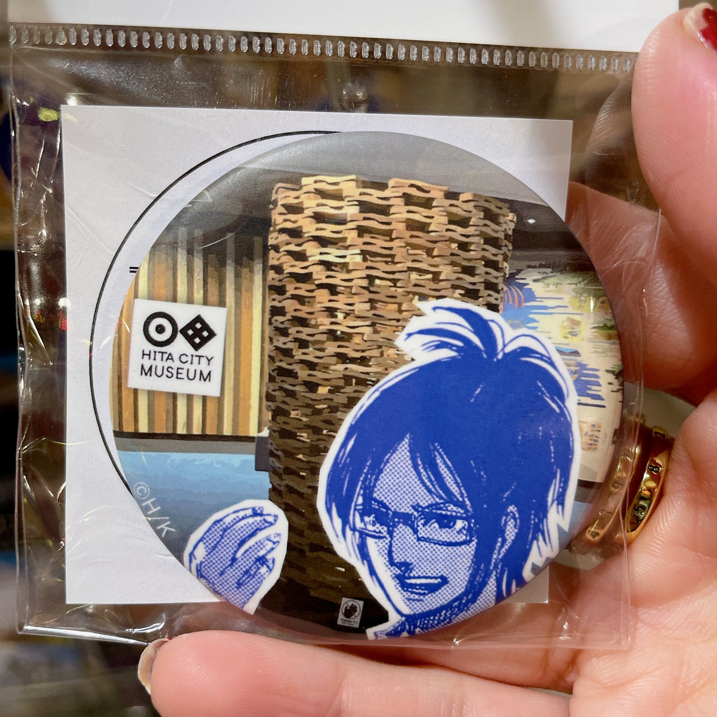 Attack on Titan Can Badge - Hita City Museum Limited Design