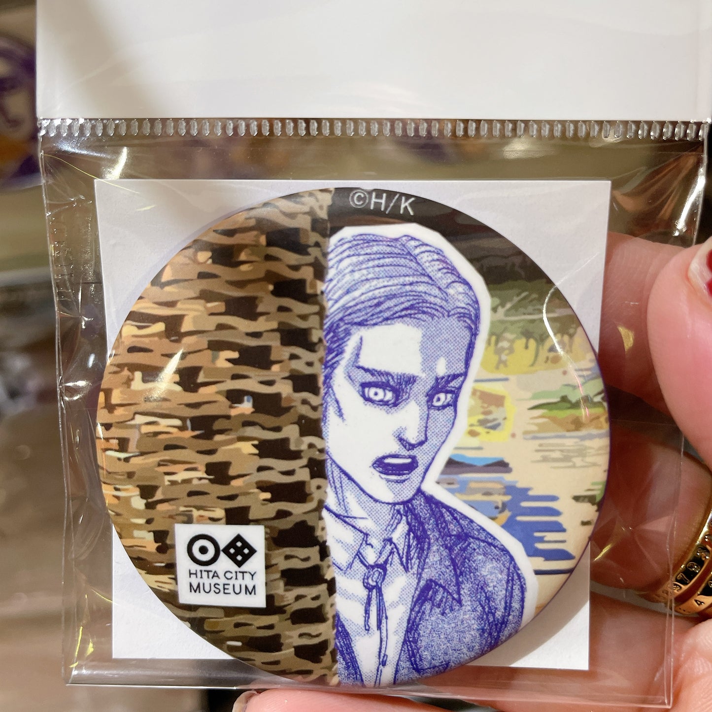 Attack on Titan Can Badge - Hita City Museum Limited Design