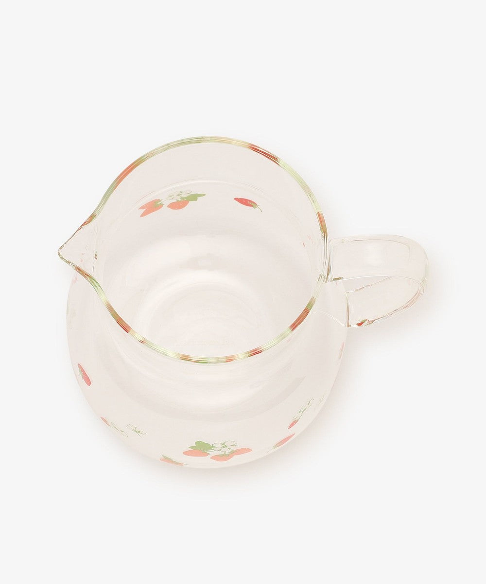 طقم أكواب وصحن زجاجي مقاوم للحرارة بنكهة الفراولة - شاي بعد الظهر محدود