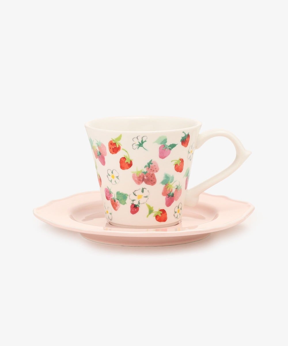 كوب من البورسلين بطبعة الفراولة - شاي بعد الظهر محدود 