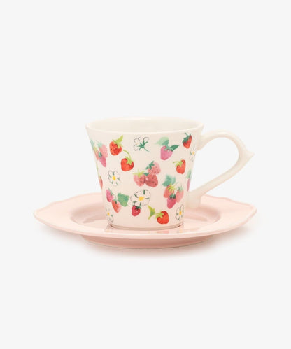 كوب من البورسلين بطبعة الفراولة - شاي بعد الظهر محدود 