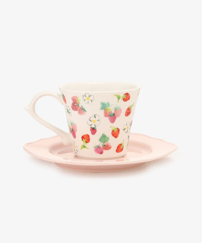 كوب من البورسلين بطبعة الفراولة - شاي بعد الظهر محدود 