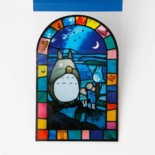 قم بتحميل الصورة في عارض الصور، Ghibli Museum Original Totoro Stained Glass Notepad - Ghibli Museum Limited